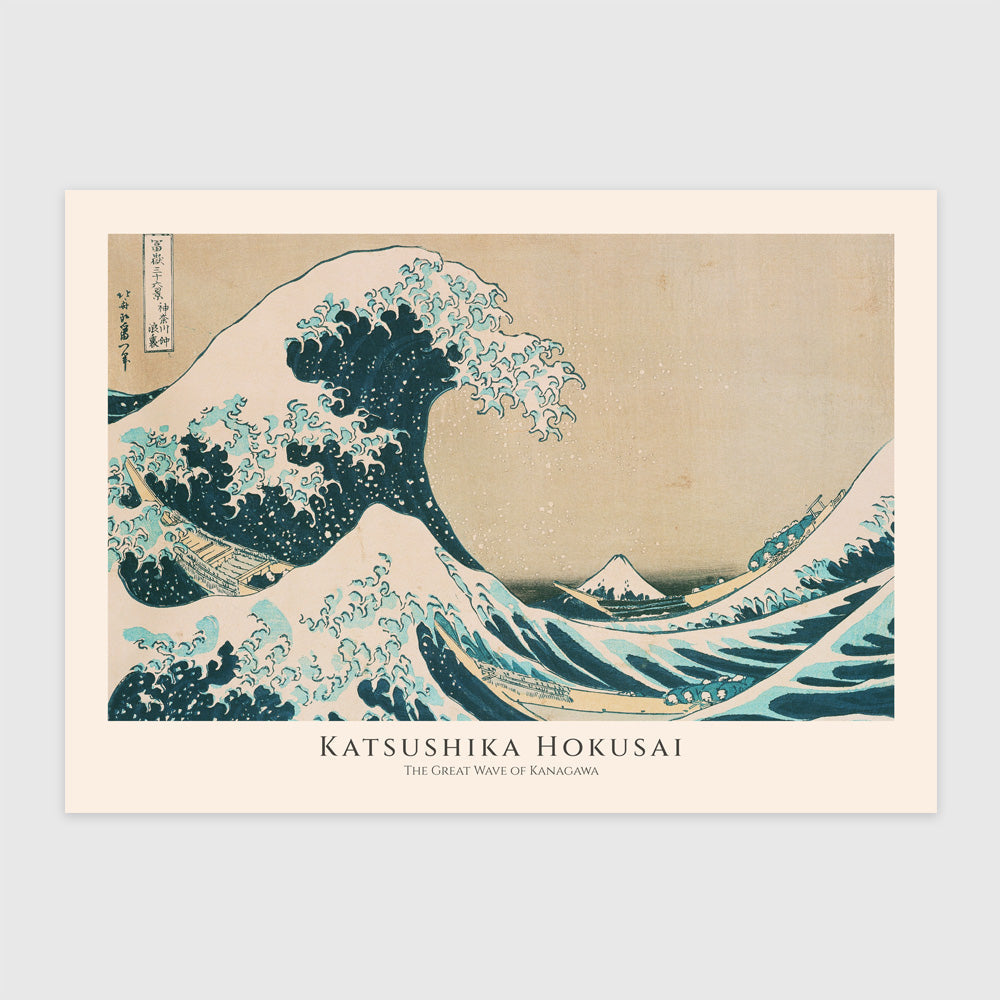 Valul Mare de la Kanagawa (din seria 36 de Vederi ale Muntelui Fuji)