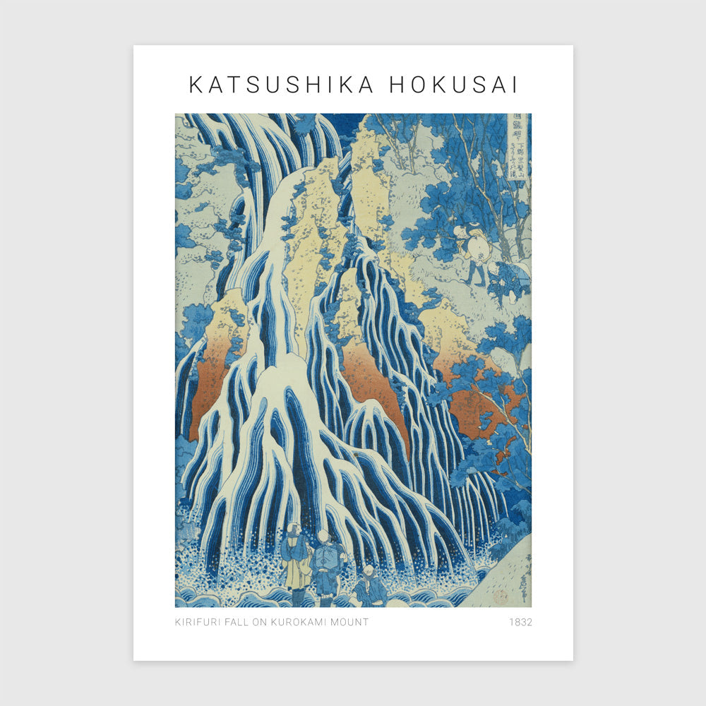 Cascada Kirifuri de pe Muntele Kurokami (din seria Shokoku Taki Meguri)