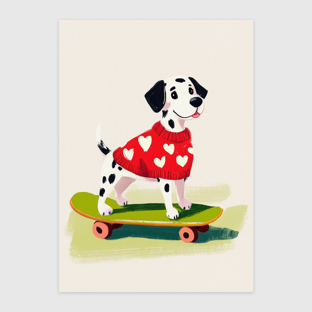 Cățeluș pe Skate